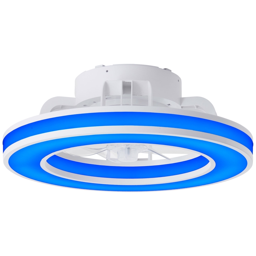 Brilliant - Ventilateur de plafond RGBW à intensité variable MONDELLO LED/26W/230V 2700-6500K d. 41,5 cm blanc + Télécommande