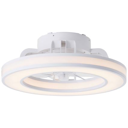 Brilliant - Ventilateur de plafond RGBW à intensité variable MONDELLO LED/26W/230V 2700-6500K d. 41,5 cm blanc + Télécommande