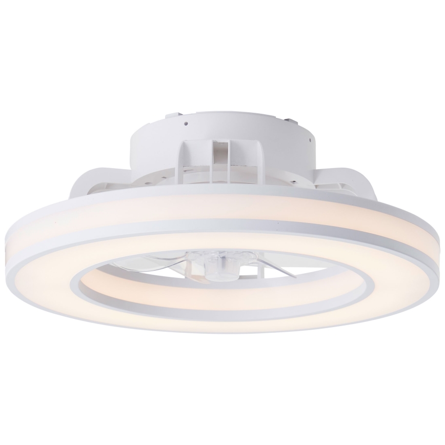 Brilliant - Ventilateur de plafond RGBW à intensité variable MONDELLO LED/26W/230V 2700-6500K d. 41,5 cm blanc + Télécommande