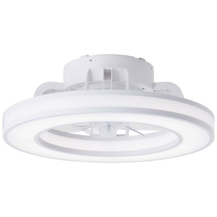 Brilliant - Ventilateur de plafond RGBW à intensité variable MONDELLO LED/26W/230V 2700-6500K d. 41,5 cm blanc + Télécommande