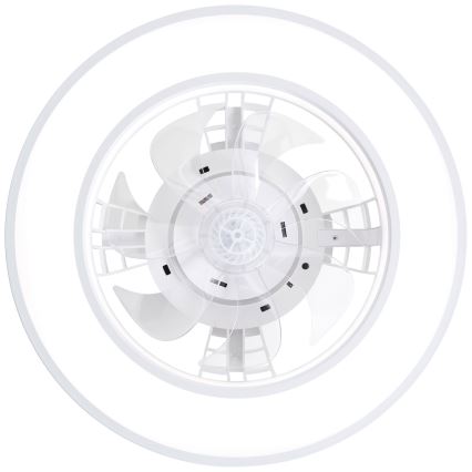 Brilliant - Ventilateur de plafond RGBW à intensité variable MONDELLO LED/26W/230V 2700-6500K d. 41,5 cm blanc + Télécommande