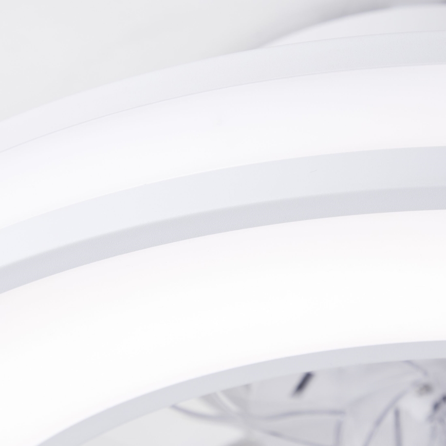 Brilliant - Ventilateur de plafond RGBW à intensité variable MONDELLO LED/26W/230V 2700-6500K d. 41,5 cm blanc + Télécommande