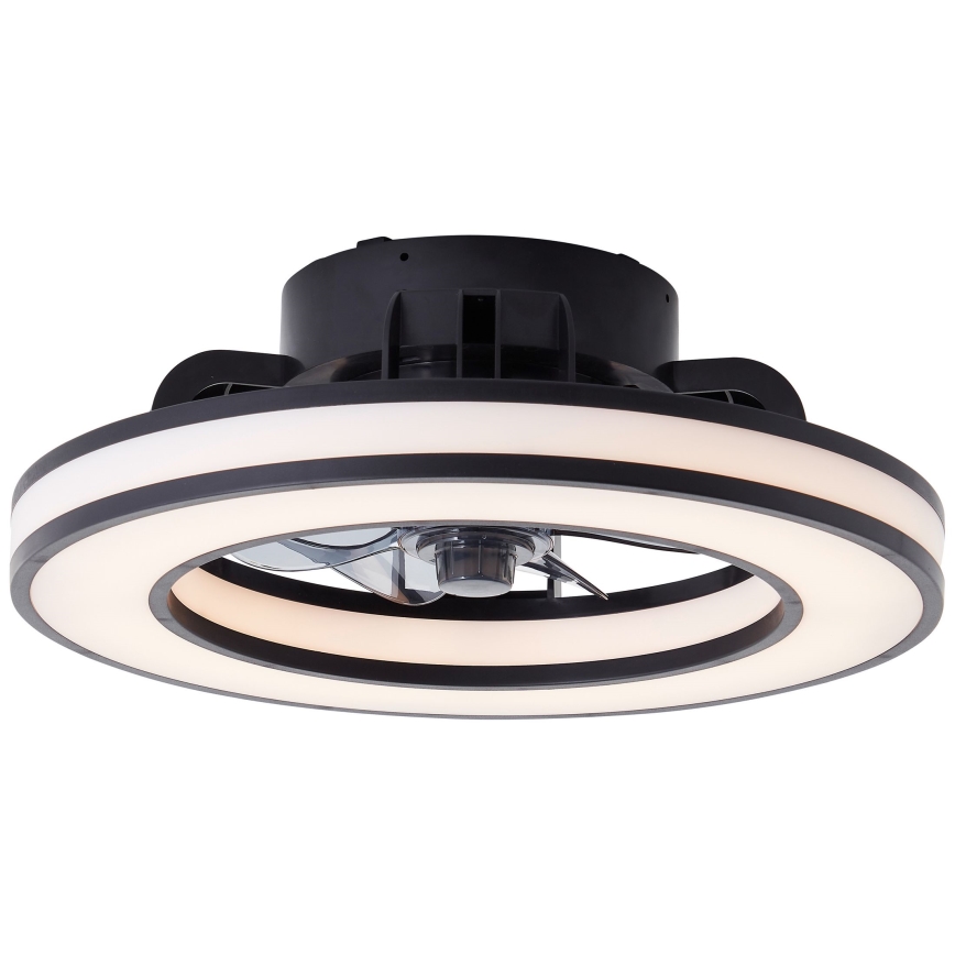 Brilliant - Ventilateur de plafond RGBW à intensité variable MONDELLO LED/26W/230V 2700-6500K d. 41 cm noir + Télécommande