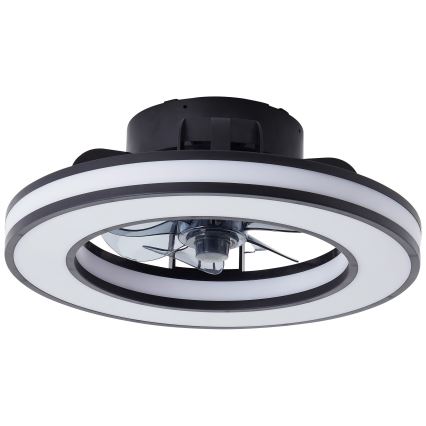 Brilliant - Ventilateur de plafond RGBW à intensité variable MONDELLO LED/26W/230V 2700-6500K d. 41 cm noir + Télécommande