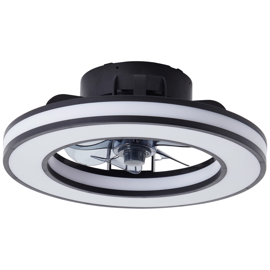 Brilliant - Ventilateur de plafond RGBW à intensité variable MONDELLO LED/26W/230V 2700-6500K d. 41 cm noir + Télécommande