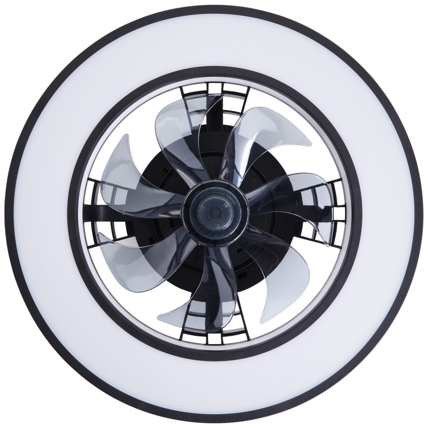 Brilliant - Ventilateur de plafond RGBW à intensité variable MONDELLO LED/26W/230V 2700-6500K d. 41 cm noir + Télécommande