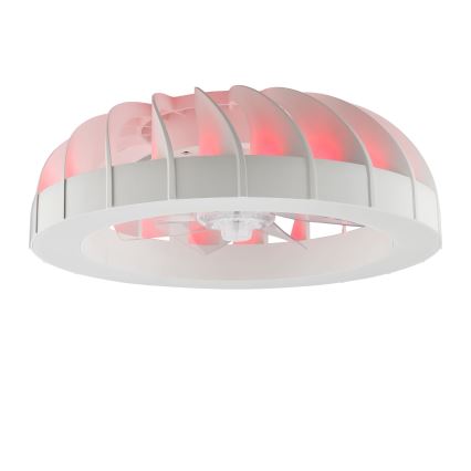 Brilliant - Ventilateur de plafond dimmable LED RGBW avec lumière FANORA LED/30W/230V 2700-6500K Ø 46 cm blanc + télécommande