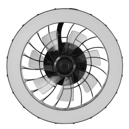 Brilliant - Ventilateur de plafond dimmable LED RGBW avec lumière FANORA LED/30W/230V 2700-6500K Ø 46 cm noir + télécommande