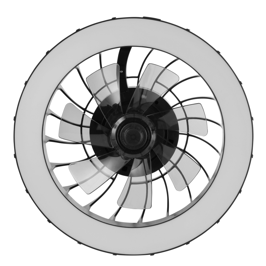 Brilliant - Ventilateur de plafond dimmable LED RGBW avec lumière FANORA LED/30W/230V 2700-6500K Ø 46 cm noir + télécommande