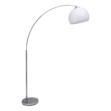 Brilliant - Vloerlamp VESSA 1xE27/60W/230V glanzend chroom/wit