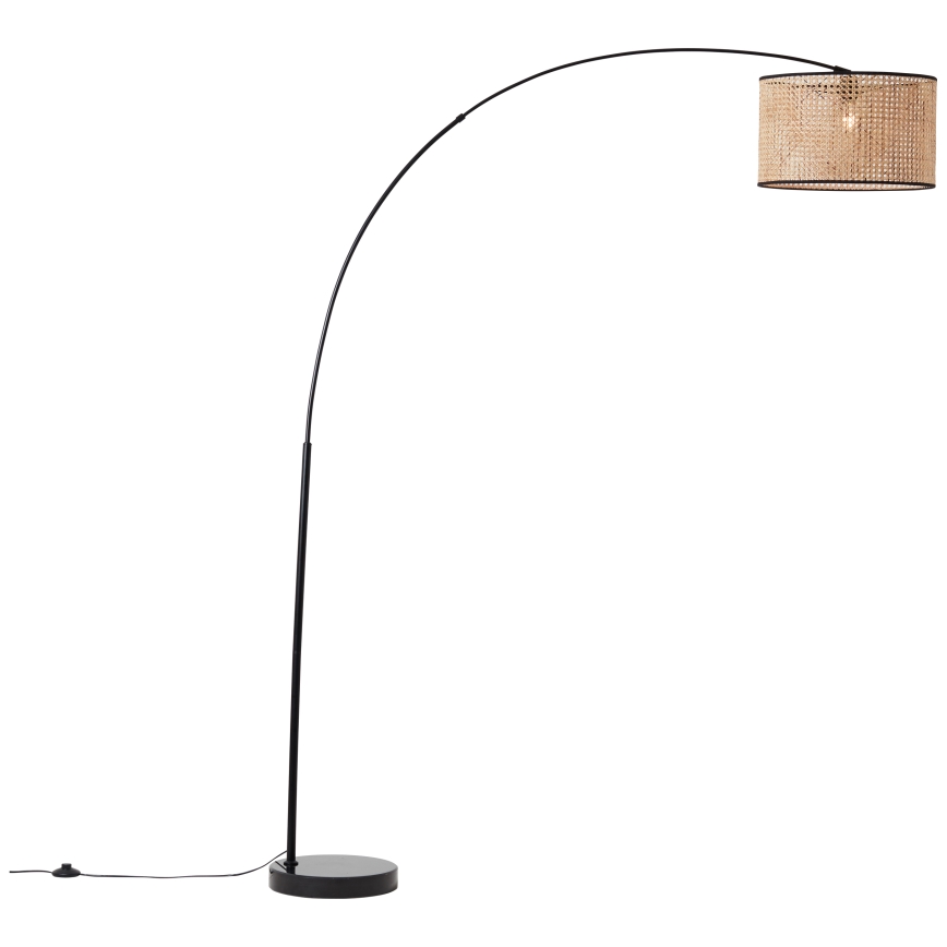 Brilliant - Vloerlamp WILEY 1xE27/60W/230V zwart/beige