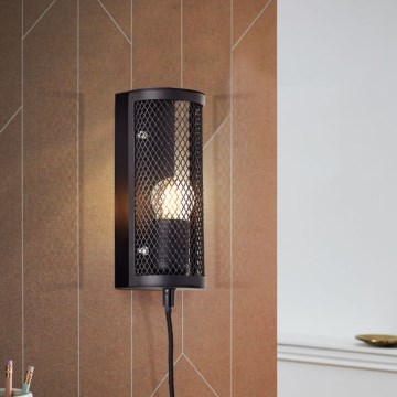 Brilliant - Wandlamp MAZE 1xE27/40W/230V zwart