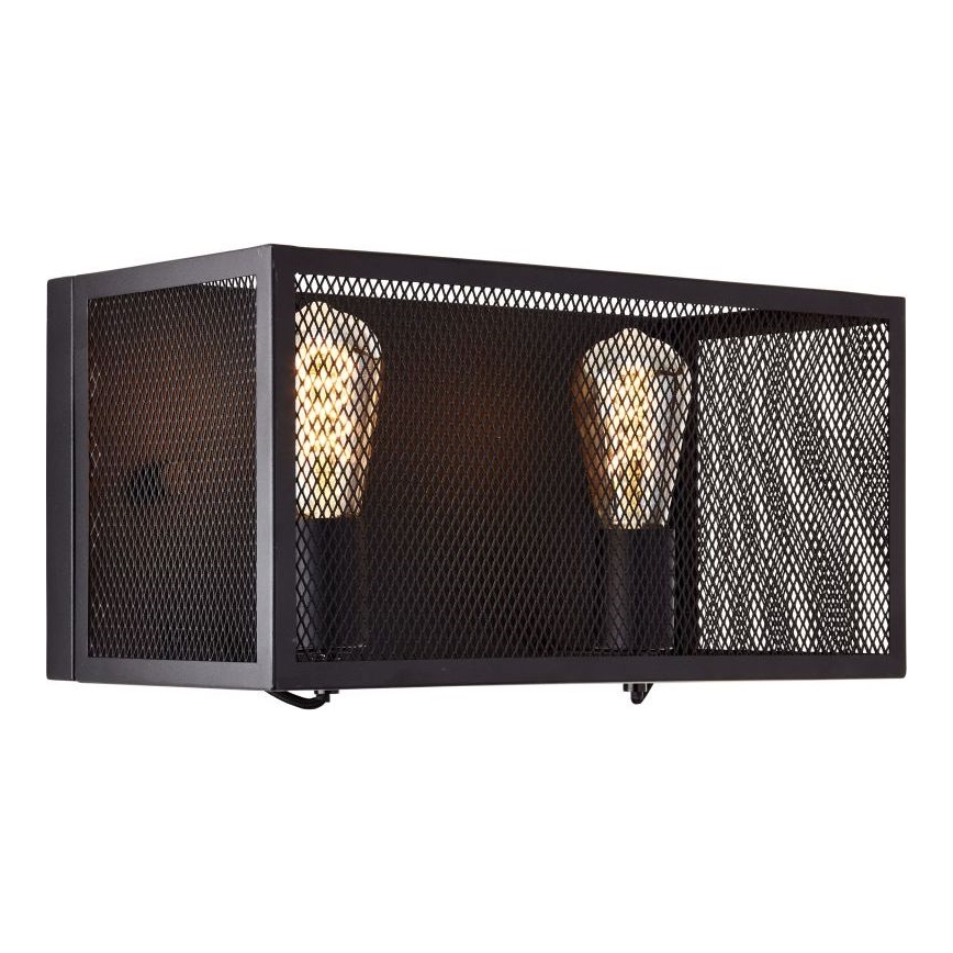 Brilliant - Wandlamp MAZE 2xE27/40W/230V zwart