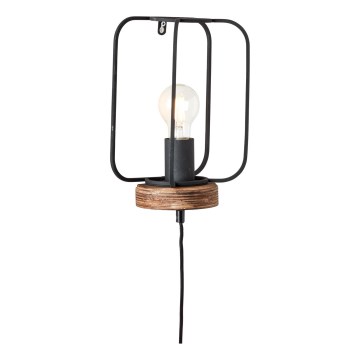 Brilliant - Wandlamp TOSH 1xE27/52W/230V populierenhout
