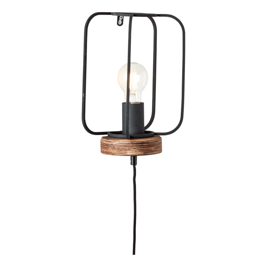 Brilliant - Wandlamp TOSH 1xE27/52W/230V populierenhout