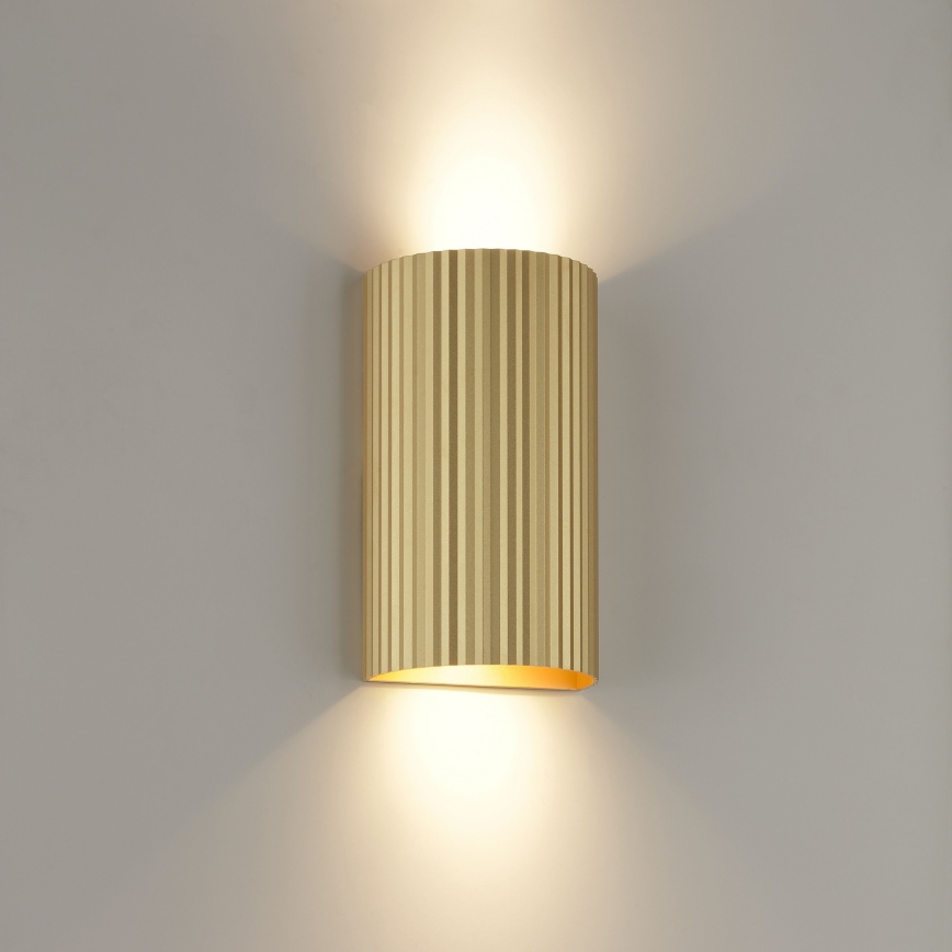 Brilliant - Wandlamp UNDULA 2xGU10/10W/230V goud