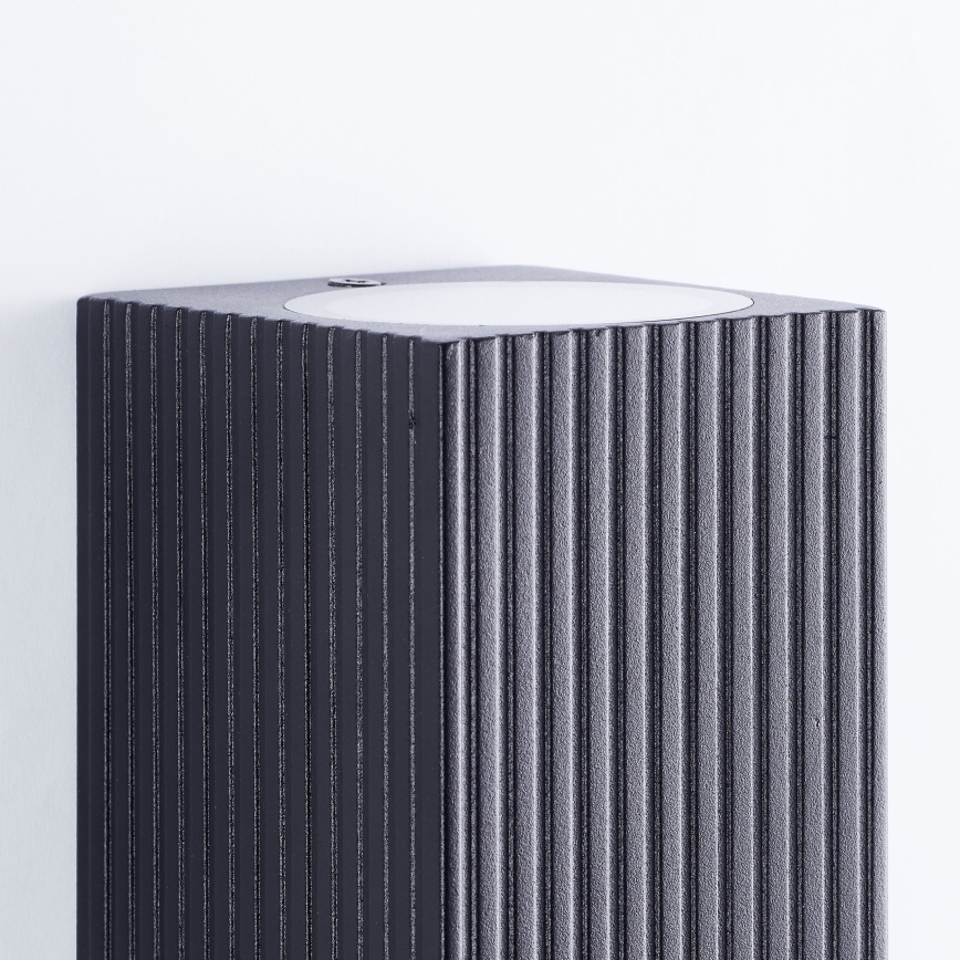 Brilliant - Wandlamp voor buiten JELANI 2xGU10/10W/230V IP44 zwart