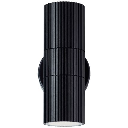 Brilliant - Wandlamp voor buiten KEOLA 2xGU10/10W/230V IP44 zwart