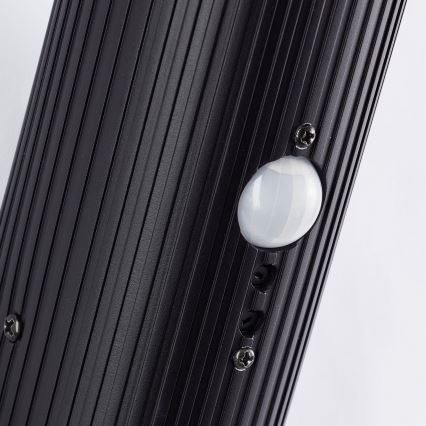 Brilliant - Wandlamp voor buiten met sensor KALEO 1xE27/10W/230V IP44 zwart