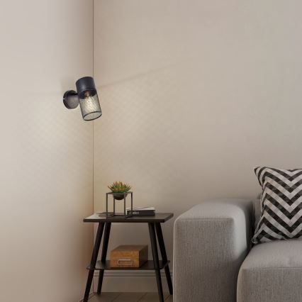 Brilliant - Wandspot KAMOLO 1xE27/40W/230V zwart