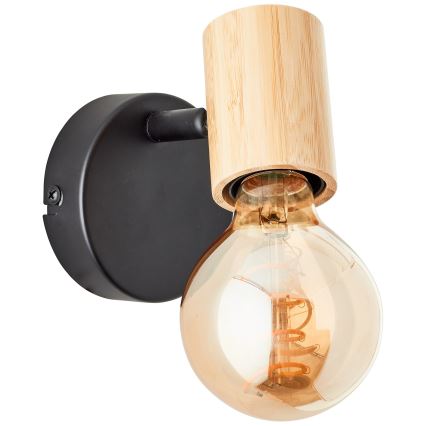 Brilliant - Wandspot KERRY 1xE27/40W/230V bamboe