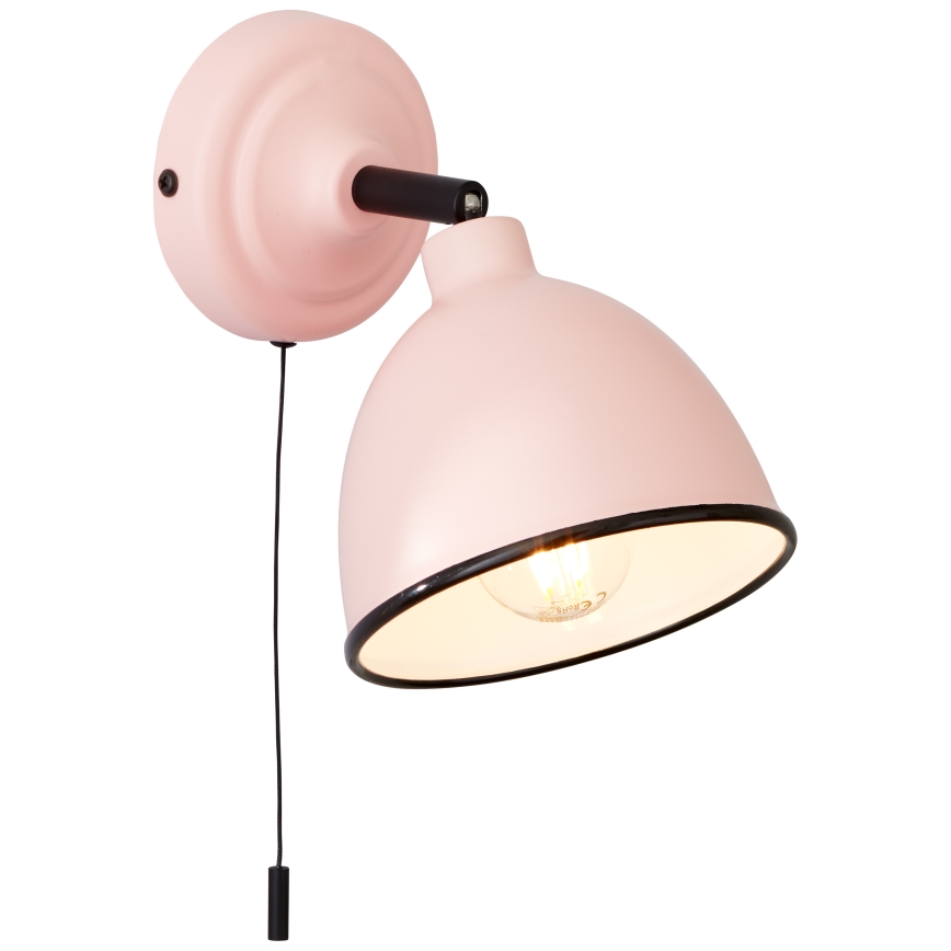 Brilliant - Wandspot TELIO 1xE14/28W/230V roze
