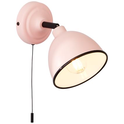 Brilliant - Wandspot TELIO 1xE14/28W/230V roze