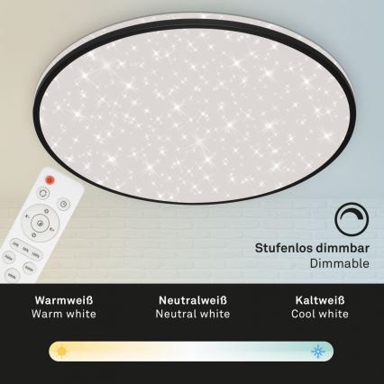 Brilo 3447-315 - Plafonnier à intensité variable STARRY SKY LED/80W/230V 3000-6000K + télécommande