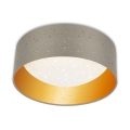 Brilo 3482-011 - LED Plafondlamp MAILA STARRY LED/12W/230V bruin/goud