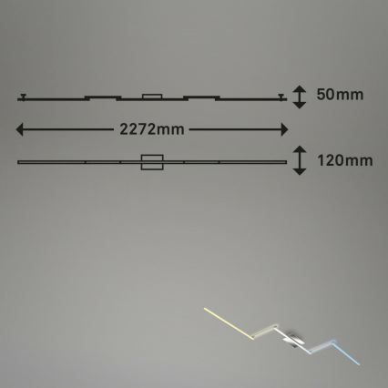 Brilo 3737-018 - Dimbare LED plafondlamp SMART LED/24W/230V 3000-6500K Wi-Fi Tuya + afstandsbediening
