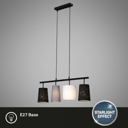 Brilo 4027-045 - Hanglamp aan een koord SHADES 4xE27/40W/230V