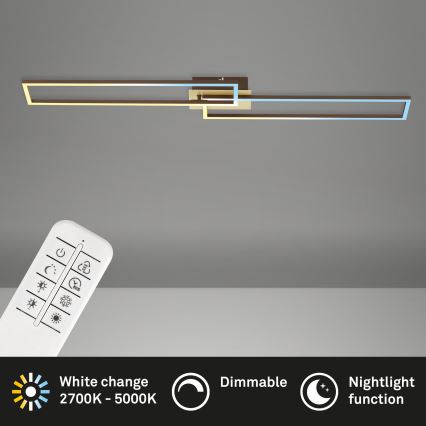 Brilo - Dimbare LED bevestigde hanglamp FRAME 2xLED/20W/230V 2700-5000K + afstandsbediening