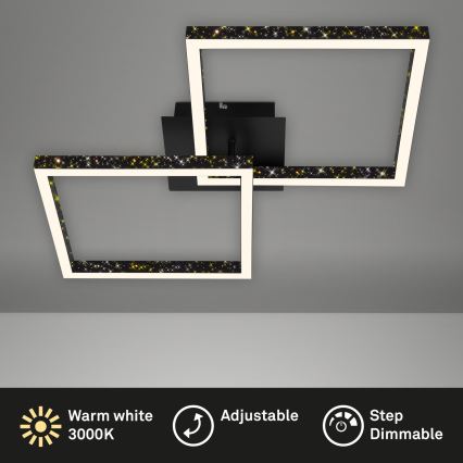 Brilo - Dimbare LED bevestigde hanglamp FRAME 2xLED/9W/230V