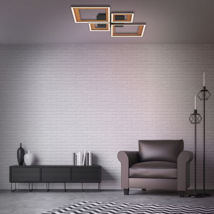 Brilo - Dimbare LED bevestigde hanglamp FRAME LED/38W/230V