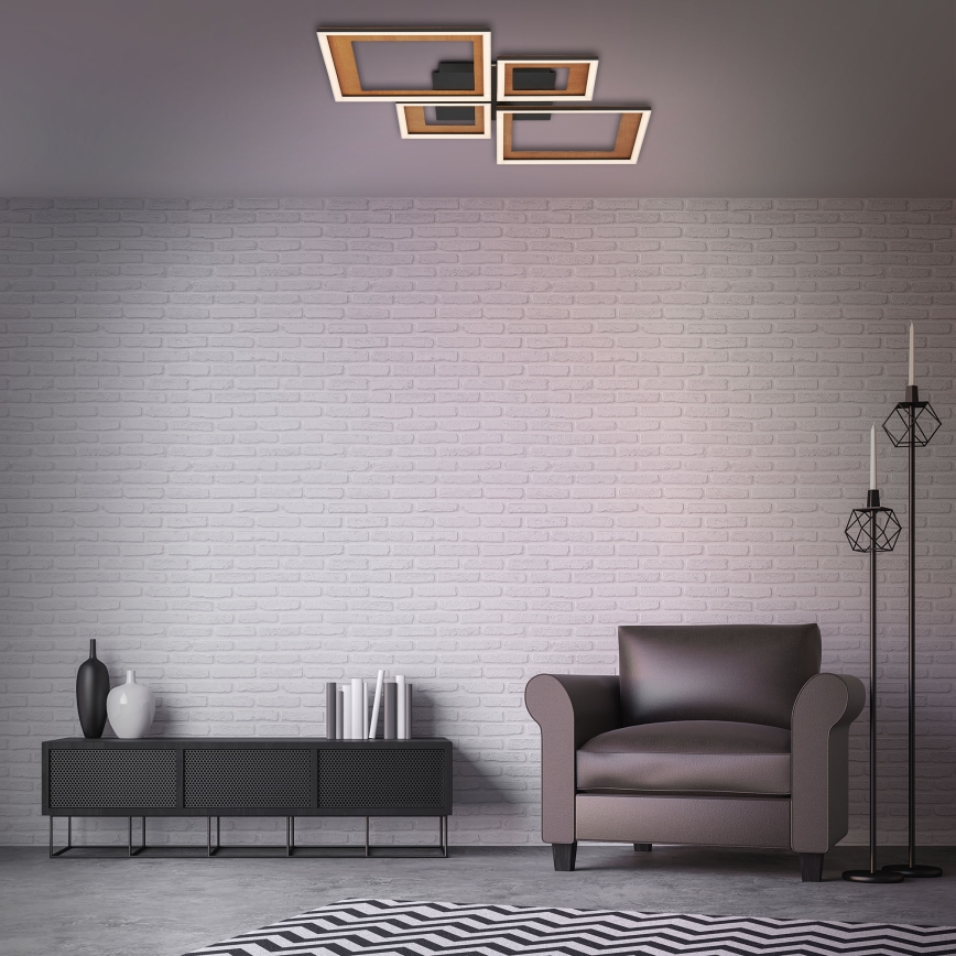 Brilo - Dimbare LED bevestigde hanglamp FRAME LED/38W/230V