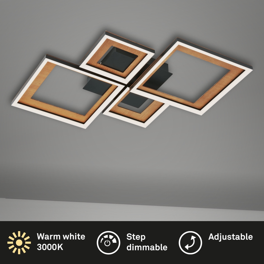 Brilo - Dimbare LED bevestigde hanglamp FRAME LED/38W/230V