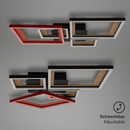 Brilo - Dimbare LED bevestigde hanglamp FRAME LED/38W/230V