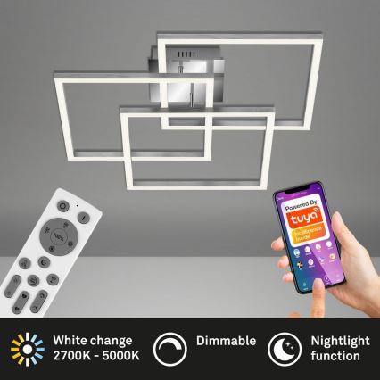 Brilo - Dimbare LED bevestigde hanglamp FRAME LED/40W/230V 2700-5000K Wi-Fi Tuya + afstandsbediening