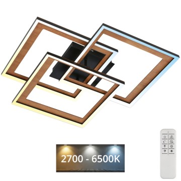 Brilo - Dimbare LED bevestigde hanglamp FRAME LED/45W/230V 2700-6500K + afstandsbediening