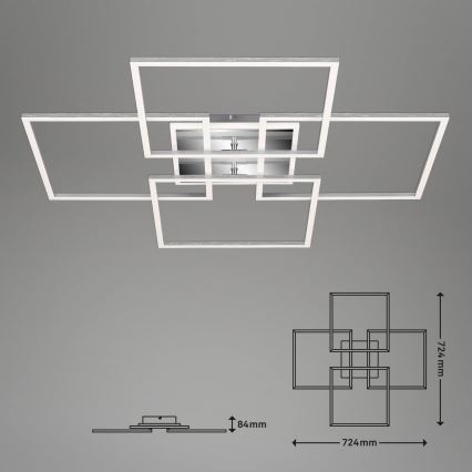 Brilo - Dimbare LED bevestigde hanglamp FRAME LED/50W/230V 2700-6500K Wi-Fi Tuya + afstandsbediening