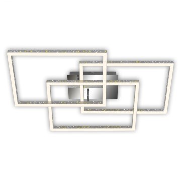 Brilo - Dimbare LED plafondlamp FRAME LED/57W/230V 3000K mat chroom