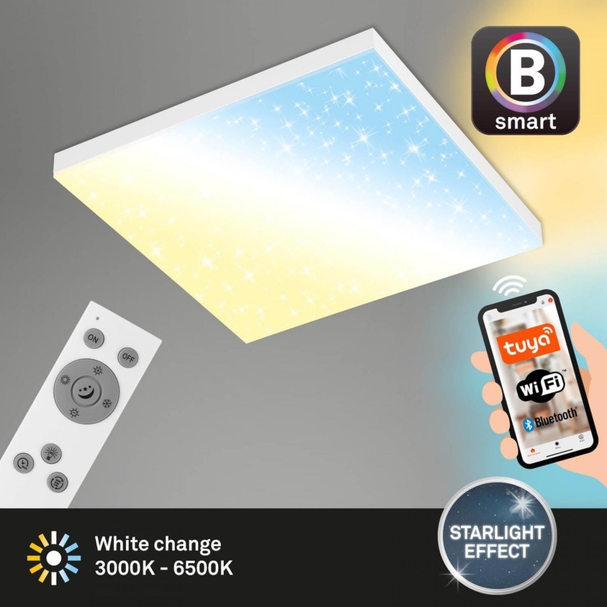 Brilo - Dimbare LED plafondlamp FRAMELESS LED/24W/230V 3000-6500K Wi-Fi Tuya + afstandsbediening