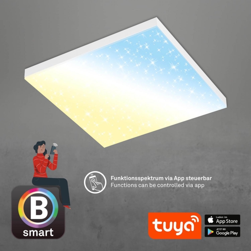Brilo - Dimbare LED plafondlamp FRAMELESS LED/24W/230V 3000-6500K Wi-Fi Tuya + afstandsbediening