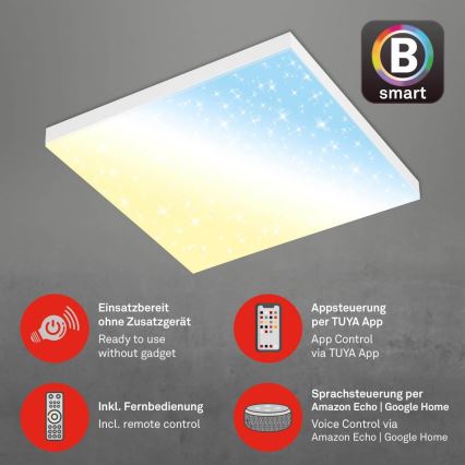 Brilo - Dimbare LED plafondlamp FRAMELESS LED/24W/230V 3000-6500K Wi-Fi Tuya + afstandsbediening