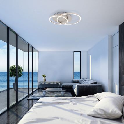 Brilo - Dimbare LED-plafondlamp FRAMES LED/14W/230V + LED/22W 3000K