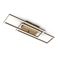 Brilo - Dimbare LED-plafondlamp LED/30W/230V 3000K bruin