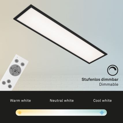 Brilo - Dimbare LED plafondlamp PIATTO LED/24W/230V 3000-6500K 100x25 cm + afstandsbediening