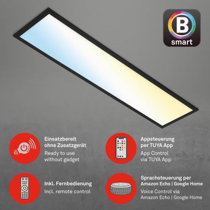 Brilo - Dimbare LED plafondlamp PIATTO LED/28W/230V 3000-6500K Wi-Fi Tuya + afstandsbediening