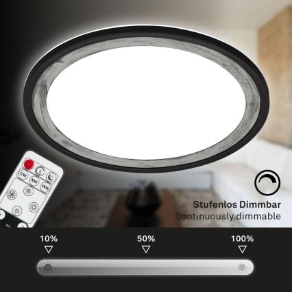 Brilo - Dimbare LED plafondlamp SLIM LED/22W/230V 2700-6500K + afstandsbediening