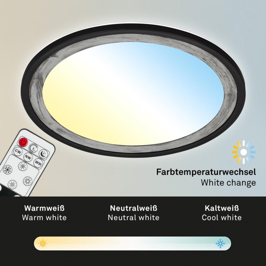 Brilo - Dimbare LED plafondlamp SLIM LED/22W/230V 2700-6500K + afstandsbediening